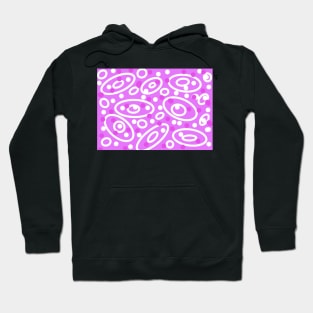 Retro - Patterns in Pink and White Hoodie